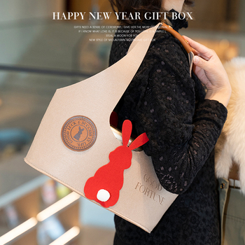 Τσαντάκι δώρου με ουρά κουνελιού για μπισκότα – εορταστική συσκευασία τροφίμων