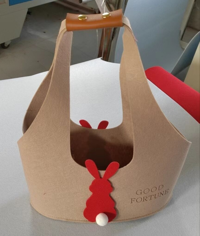 Τσαντάκι δώρου με ουρά κουνελιού για μπισκότα – εορταστική συσκευασία τροφίμων