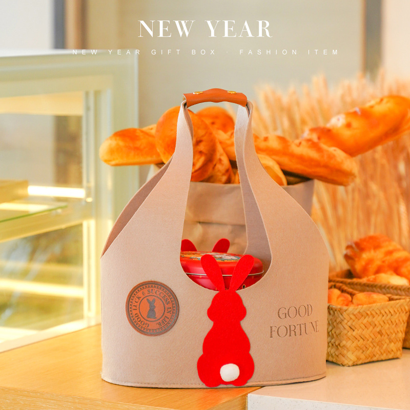 Τσαντάκι δώρου με ουρά κουνελιού για μπισκότα – εορταστική συσκευασία τροφίμων