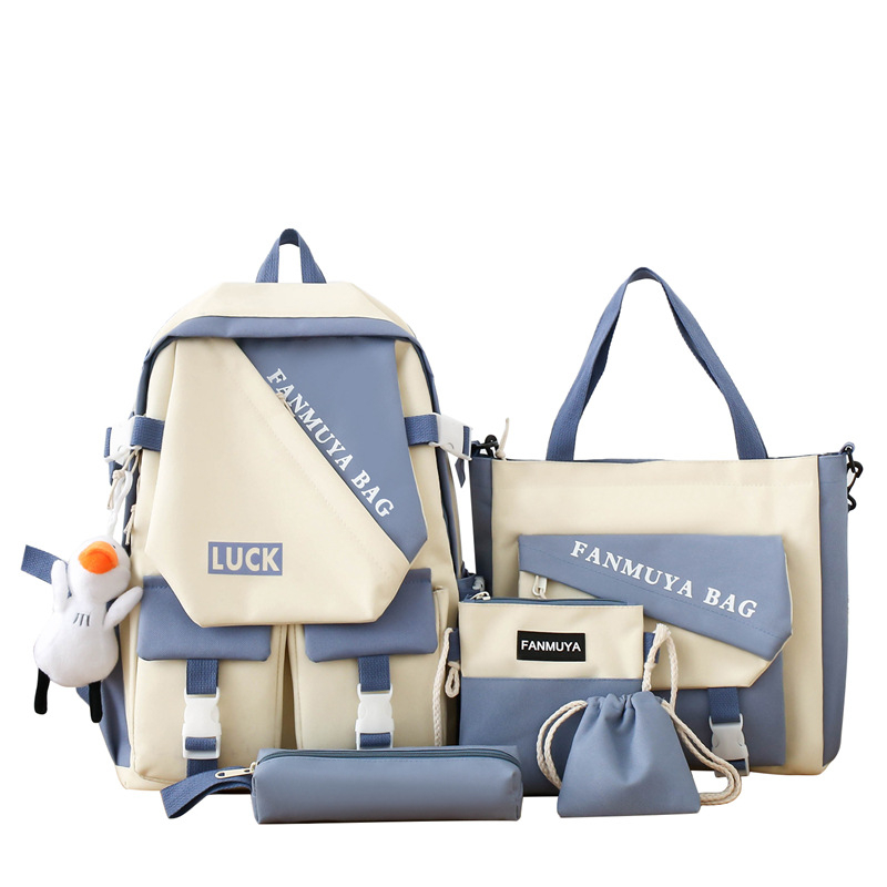 Skolas mugursoma - Oxford audums, izturīgs pret nodilumu, mūsdienīgs stils, poliestera oderējums, vienkrāsains raksts