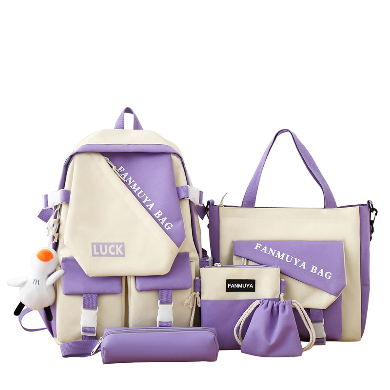 Skolas mugursoma - Oxford audums, izturīgs pret nodilumu, mūsdienīgs stils, poliestera oderējums, vienkrāsains raksts