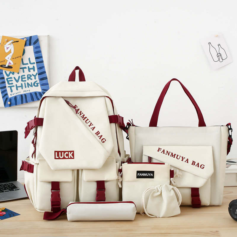 Skolas mugursoma - Oxford audums, izturīgs pret nodilumu, mūsdienīgs stils, poliestera oderējums, vienkrāsains raksts