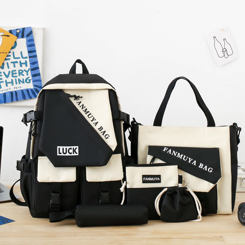 Skolas mugursoma - Oxford audums, izturīgs pret nodilumu, mūsdienīgs stils, poliestera oderējums, vienkrāsains raksts