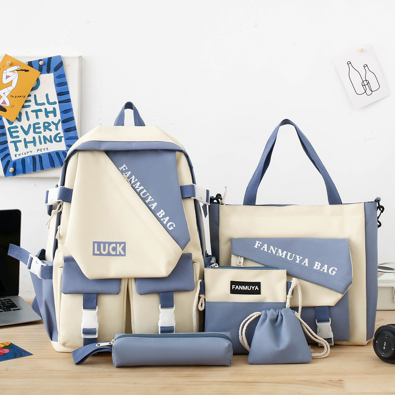 Skolas mugursoma - Oxford audums, izturīgs pret nodilumu, mūsdienīgs stils, poliestera oderējums, vienkrāsains raksts