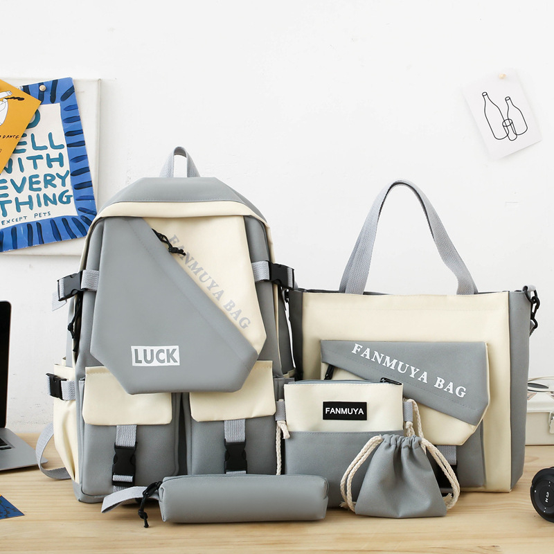 Skolas mugursoma - Oxford audums, izturīgs pret nodilumu, mūsdienīgs stils, poliestera oderējums, vienkrāsains raksts