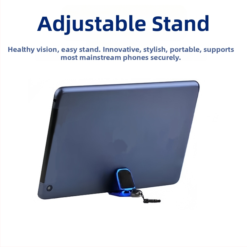 5-в-1 стойка за телефон и таблет със капацитивен стилус и пластмасов корпус