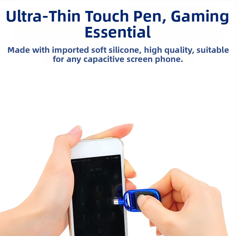 5-в-1 стойка за телефон и таблет със капацитивен стилус и пластмасов корпус