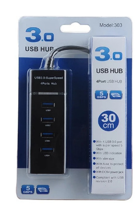 USB хъб SD-134 с независим превключвател, 1–4 порта, USB 2.0, 480 Mbps, захранван през USB