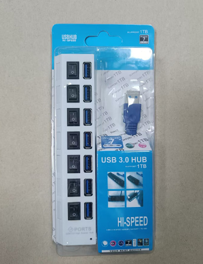 USB хъб SD-134 с независим превключвател, 1–4 порта, USB 2.0, 480 Mbps, захранван през USB