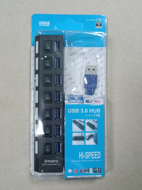 USB хъб SD-134 с независим превключвател, 1–4 порта, USB 2.0, 480 Mbps, захранван през USB