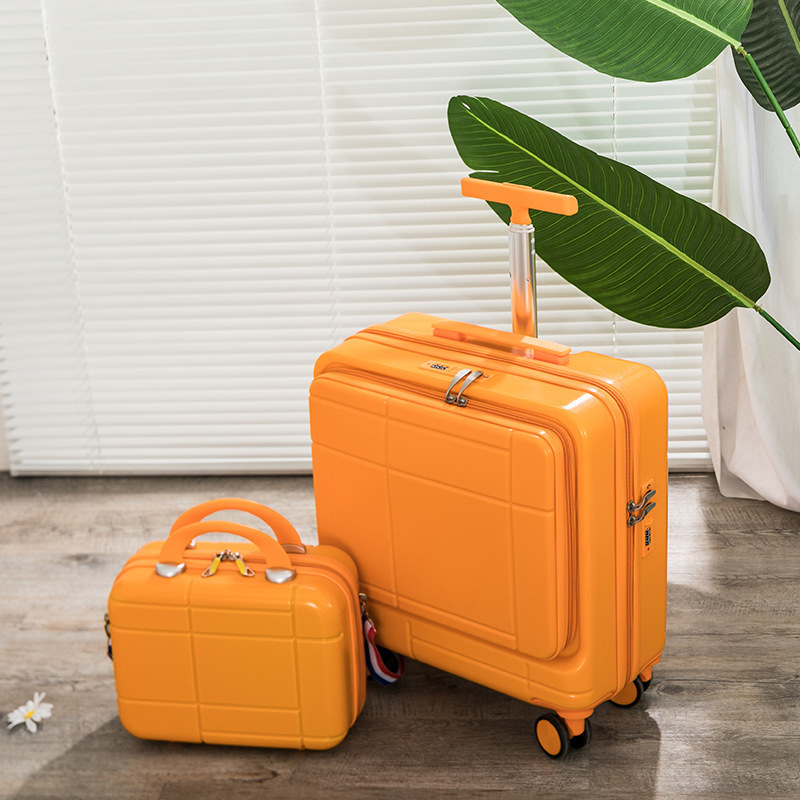 Silver Shield PC бизнес куфар с предно отваряне, цип, универсални колела и заключване с парола