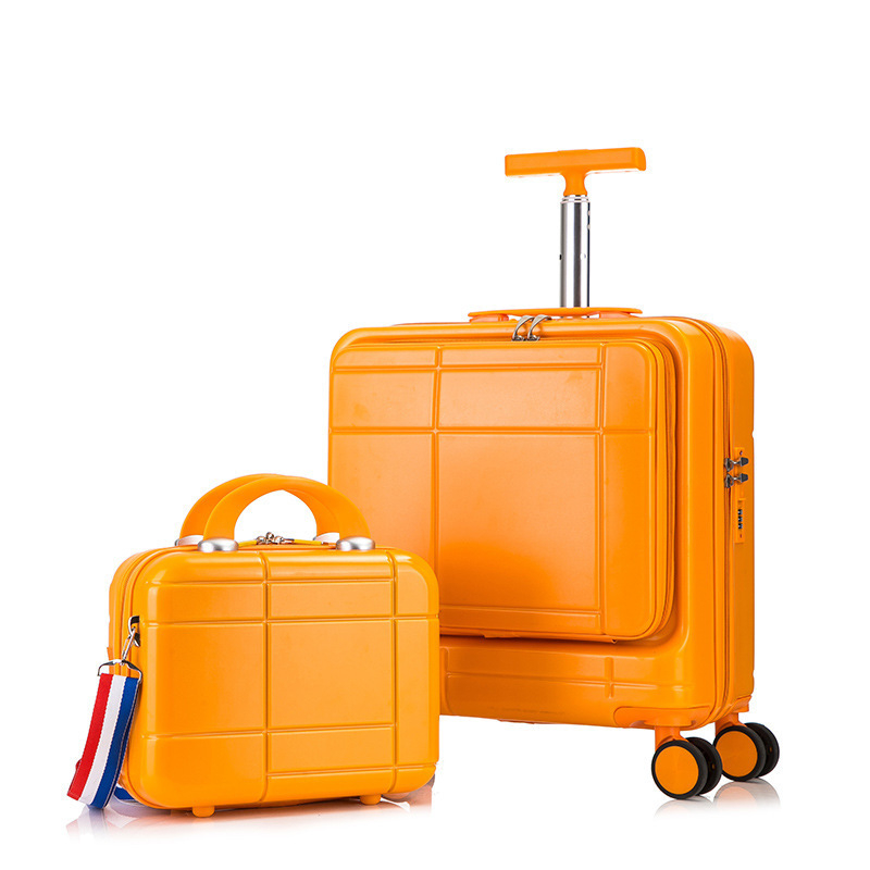 Silver Shield PC бизнес куфар с предно отваряне, цип, универсални колела и заключване с парола