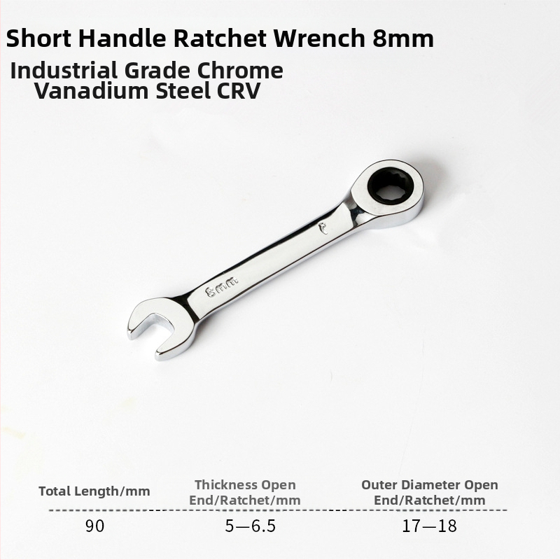 Dvipusiai veržliarakčio pagalbinis ritinėlis su kompaktišku dizainu, chromo-vanadžio plienas