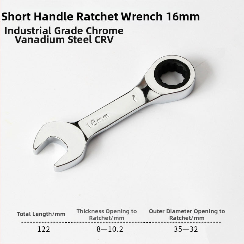 Dvipusiai veržliarakčio pagalbinis ritinėlis su kompaktišku dizainu, chromo-vanadžio plienas