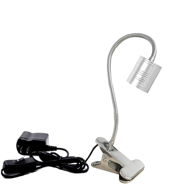 LED klipinis prožektorius su aliuminio korpusu, 5W–12W, CRI 80–89, ≤36V, mygtuko jungiklis