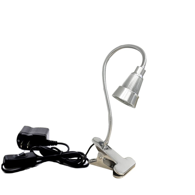 LED klipinis prožektorius su aliuminio korpusu, 5W–12W, CRI 80–89, ≤36V, mygtuko jungiklis