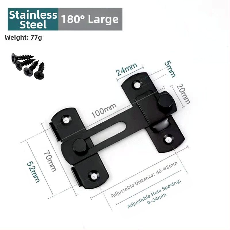 Ανοξείδωτο bolt για πόρτα με κλειδαριά τύπου Η, εξάρτημα πόρτας, φινίρισμα βαφής με ψεκασμό, μάρκα Meishijia