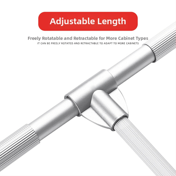 Κρεμάστρες ρούχων με αμορτισέρ για γκαρνταρόμπα, ντουλάπι και υψηλό ντουλάπι — Αλουμίνιο KM-306, Σύγχρονο μινιμαλιστικό στυλ, Προέλευση Φοσάν