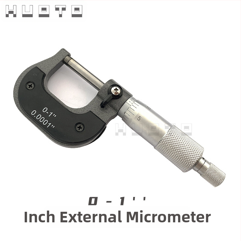 HUOTO Μικρομέτρο νημάτων, εμβέλεια 0-100 mm, μέτρηση εξωτερικού διαμέτρου, μέτρηση μεσαίου διαμέτρου νημάτων, αξεσουάρ μέτρησης πάχους