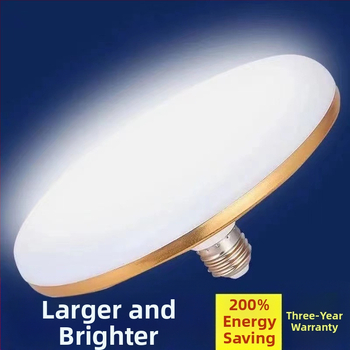 LED λαμπτήρας με σχέδιο ιπτάμενου δίσκου για οικιακή χρήση, βάση E14, 220V, τροφοδοσία μέσω πρίζας, αλουμινένιο σώμα, ενεργειακή κλάση 3