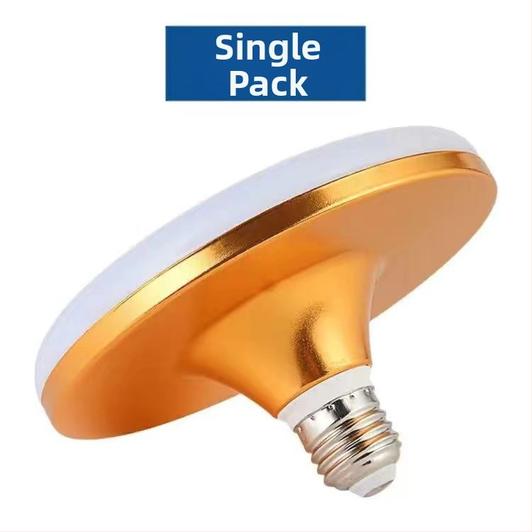 LED λαμπτήρας με σχέδιο ιπτάμενου δίσκου για οικιακή χρήση, βάση E14, 220V, τροφοδοσία μέσω πρίζας, αλουμινένιο σώμα, ενεργειακή κλάση 3