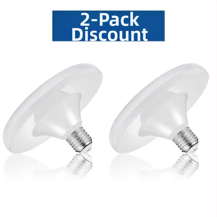 LED λαμπτήρας με σχέδιο ιπτάμενου δίσκου για οικιακή χρήση, βάση E14, 220V, τροφοδοσία μέσω πρίζας, αλουμινένιο σώμα, ενεργειακή κλάση 3