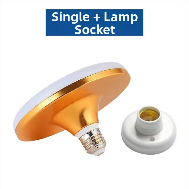 LED λαμπτήρας με σχέδιο ιπτάμενου δίσκου για οικιακή χρήση, βάση E14, 220V, τροφοδοσία μέσω πρίζας, αλουμινένιο σώμα, ενεργειακή κλάση 3