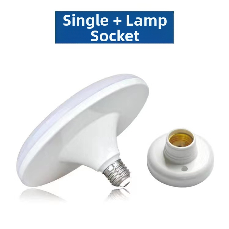 LED λαμπτήρας με σχέδιο ιπτάμενου δίσκου για οικιακή χρήση, βάση E14, 220V, τροφοδοσία μέσω πρίζας, αλουμινένιο σώμα, ενεργειακή κλάση 3