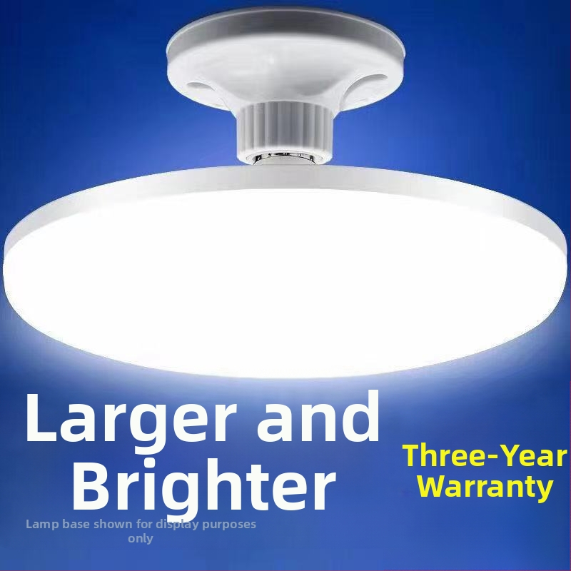 LED крушка с дизайн на летящ диск за домашна употреба, база E14, 220V, захранване от контакт, алуминиев корпус, енергийна класа 3