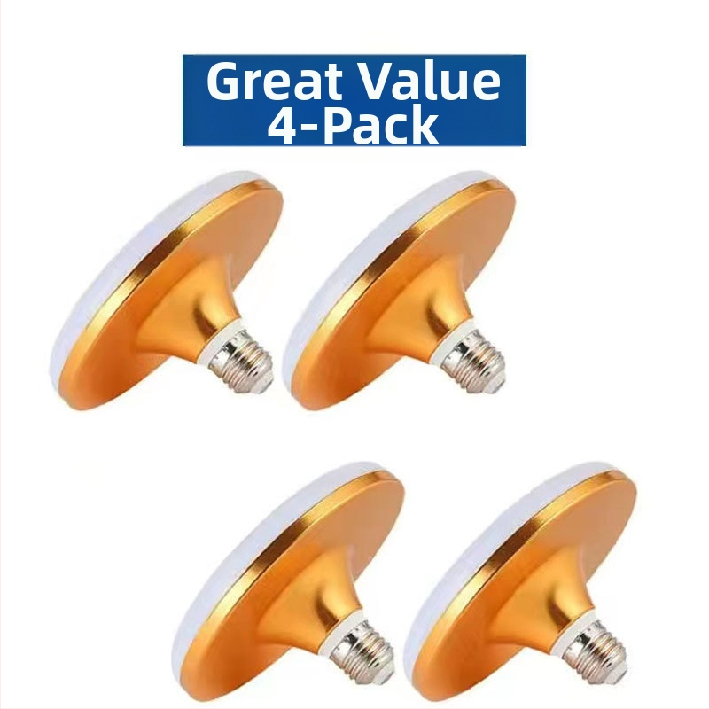 LED λαμπτήρας με σχέδιο ιπτάμενου δίσκου για οικιακή χρήση, βάση E14, 220V, τροφοδοσία μέσω πρίζας, αλουμινένιο σώμα, ενεργειακή κλάση 3