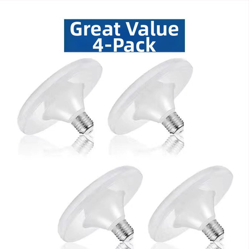 LED λαμπτήρας με σχέδιο ιπτάμενου δίσκου για οικιακή χρήση, βάση E14, 220V, τροφοδοσία μέσω πρίζας, αλουμινένιο σώμα, ενεργειακή κλάση 3