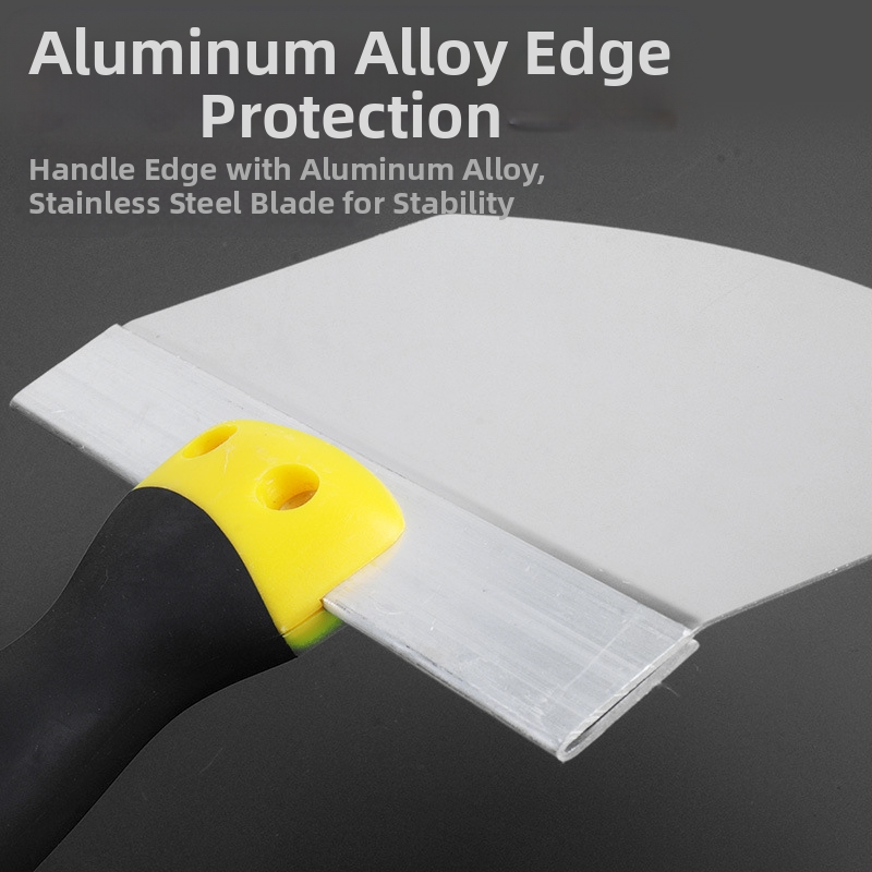 Шпатула за шпакловане от неръждаема стомана, пластмасова дръжка, серия Putty knife, Jiuling, LC cabinet-feeder