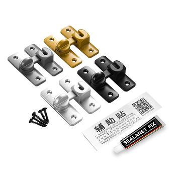 Κλειδαριά τύπου πεταλούδα από κράμα αλουμινίου, Κ-τύπος, ηλεκτροπλατινωμένο φινίρισμα, μοντέρνος μινιμαλιστικός σχεδιασμός