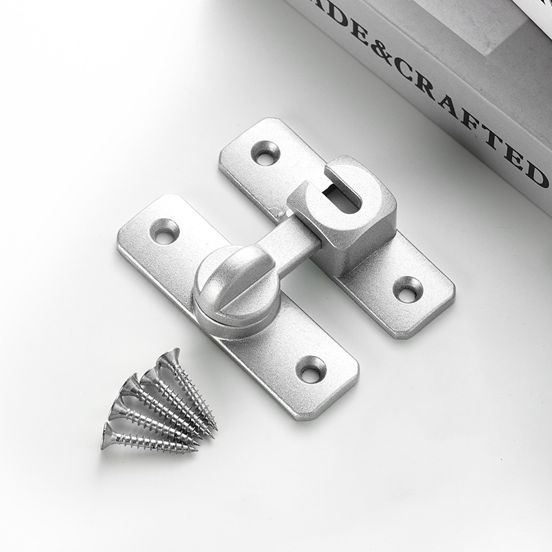 Κλειδαριά τύπου πεταλούδα από κράμα αλουμινίου, Κ-τύπος, ηλεκτροπλατινωμένο φινίρισμα, μοντέρνος μινιμαλιστικός σχεδιασμός