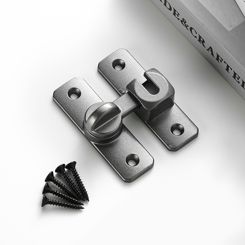 Κλειδαριά τύπου πεταλούδα από κράμα αλουμινίου, Κ-τύπος, ηλεκτροπλατινωμένο φινίρισμα, μοντέρνος μινιμαλιστικός σχεδιασμός