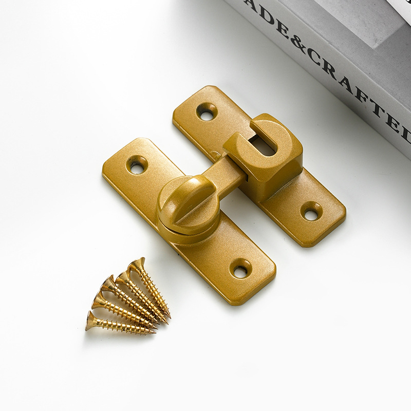 Κλειδαριά τύπου πεταλούδα από κράμα αλουμινίου, Κ-τύπος, ηλεκτροπλατινωμένο φινίρισμα, μοντέρνος μινιμαλιστικός σχεδιασμός