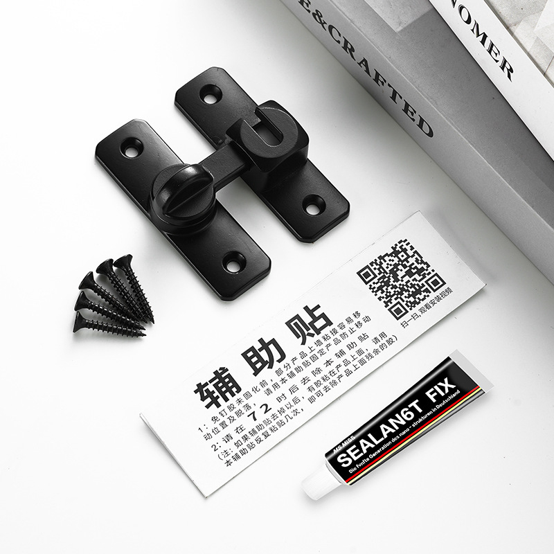 Κλειδαριά τύπου πεταλούδα από κράμα αλουμινίου, Κ-τύπος, ηλεκτροπλατινωμένο φινίρισμα, μοντέρνος μινιμαλιστικός σχεδιασμός