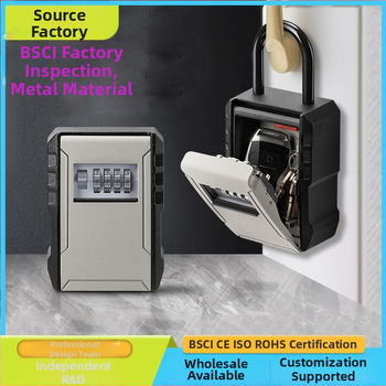 Κλειδοθήκη αλουμινίου με κωδικό CH-817/827, μοντέρνος μινιμαλισμός, τοίχος ή κρεμάστρα, αριθμητικό κλείδωμα