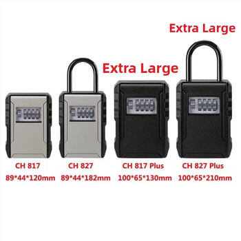 Κλειδοθήκη αλουμινίου με κωδικό CH-817/827, μοντέρνος μινιμαλισμός, τοίχος ή κρεμάστρα, αριθμητικό κλείδωμα