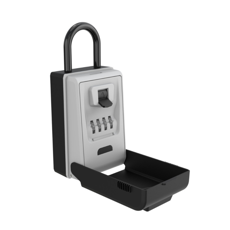 Κλειδοθήκη αλουμινίου με κωδικό CH-817/827, μοντέρνος μινιμαλισμός, τοίχος ή κρεμάστρα, αριθμητικό κλείδωμα