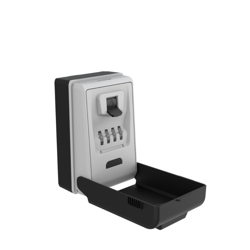 Κλειδοθήκη αλουμινίου με κωδικό CH-817/827, μοντέρνος μινιμαλισμός, τοίχος ή κρεμάστρα, αριθμητικό κλείδωμα