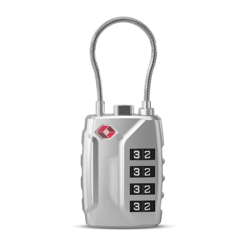 Κλειδαριά TSA για αποσκευές από κράμα ψευδάργύρου, μοντέλο TSA lock, πάχος ράβδου κλειδώματος 3, απόσταση μεταξύ ράβδων 39×24, κατάλληλη για τσάντες και ταξίδια