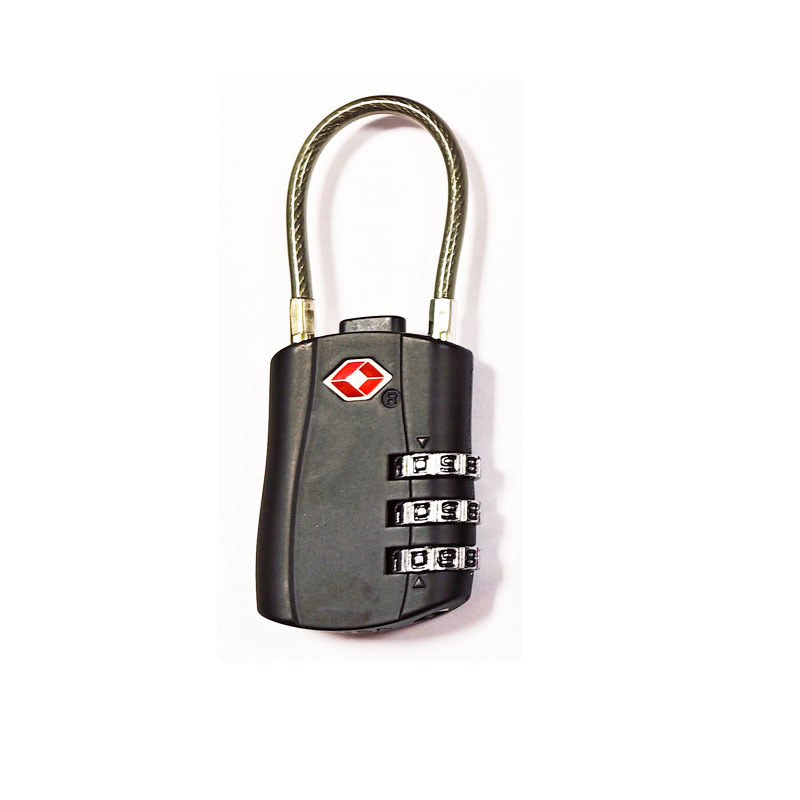 Κλειδαριά TSA για αποσκευές από κράμα ψευδάργύρου, μοντέλο TSA lock, πάχος ράβδου κλειδώματος 3, απόσταση μεταξύ ράβδων 39×24, κατάλληλη για τσάντες και ταξίδια