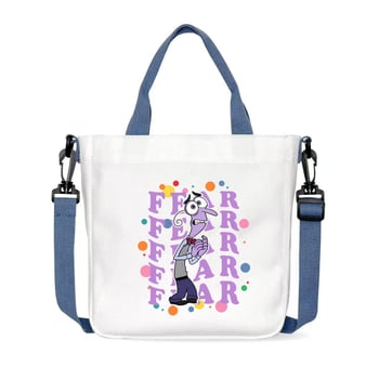 Geantă crossbody din pânză pentru unisex | formă pătrată orizontală | închidere magnet | căptușeală din pânză | o curea
