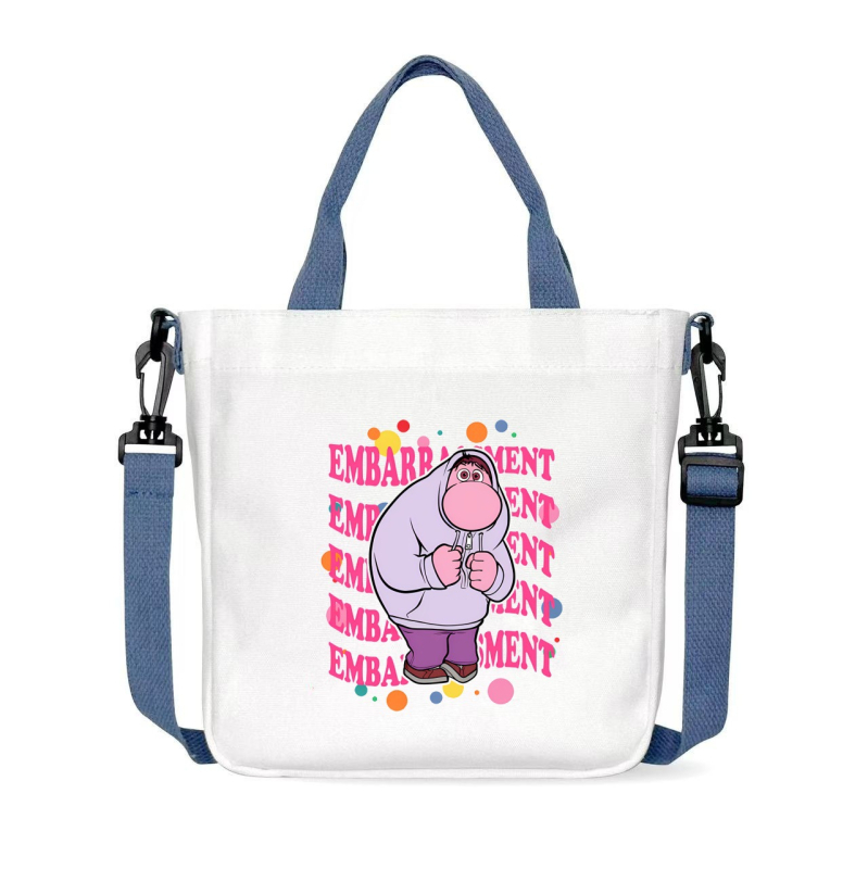 Geantă crossbody din pânză pentru unisex | formă pătrată orizontală | închidere magnet | căptușeală din pânză | o curea