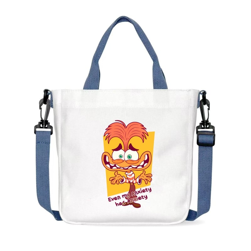 Geantă crossbody din pânză pentru unisex | formă pătrată orizontală | închidere magnet | căptușeală din pânză | o curea