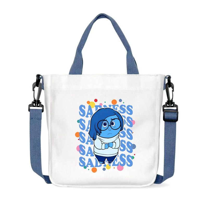 Geantă crossbody din pânză pentru unisex | formă pătrată orizontală | închidere magnet | căptușeală din pânză | o curea