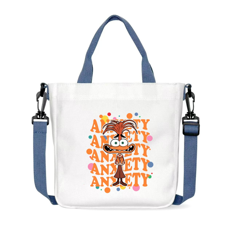 Geantă crossbody din pânză pentru unisex | formă pătrată orizontală | închidere magnet | căptușeală din pânză | o curea