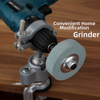 Αξεσουάρ ακονίσματος μαχαιριών για χειροκίνητο και ηλεκτρικό τρυπάνι • δίσκος λείανσης από ανοξείδωτο ατσάλι • λίθος γυαλίσματος • κυκλικός δίσκος λείανσης