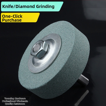 Αξεσουάρ ακονίσματος μαχαιριών για χειροκίνητο και ηλεκτρικό τρυπάνι • δίσκος λείανσης από ανοξείδωτο ατσάλι • λίθος γυαλίσματος • κυκλικός δίσκος λείανσης